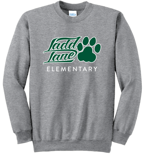 ADULT Paw- Ladd Lane Elementary School Crewneck Sweatshirt