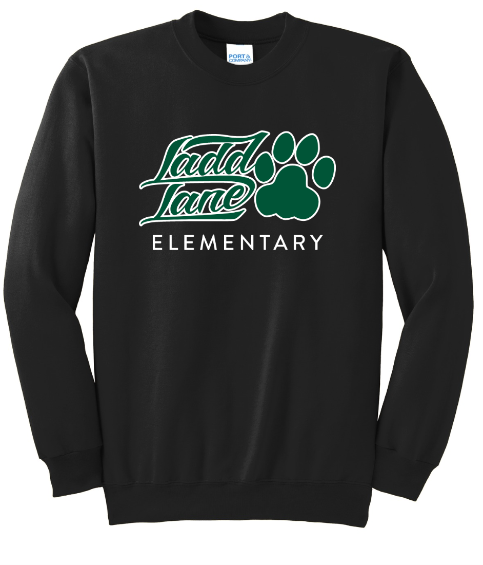 ADULT Paw- Ladd Lane Elementary School Crewneck Sweatshirt