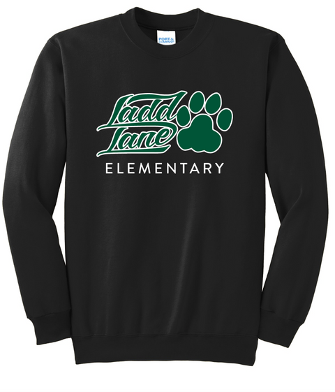 ADULT Paw- Ladd Lane Elementary School Crewneck Sweatshirt