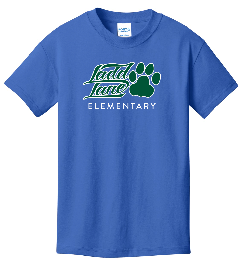 YOUTH Paw- Ladd Lane Elementary School Cotton T Shirt