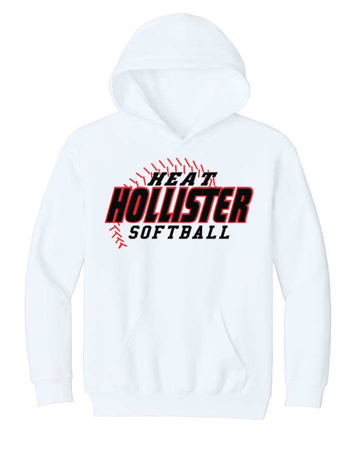 ADULT- Hollister Heat Softball Pullover Hooded Sweatshirt