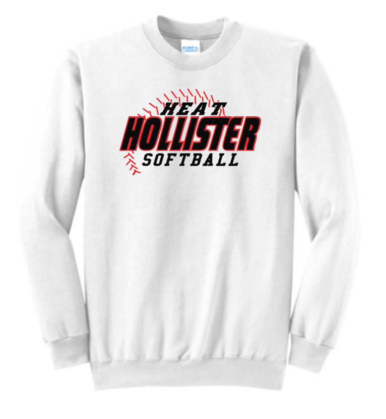YOUTH- Hollister Heat Softball Heavy Blend Crewneck Sweatshirt
