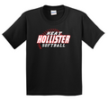 YOUTH- Hollister Heat Softball Heavy Cotton T Shirt