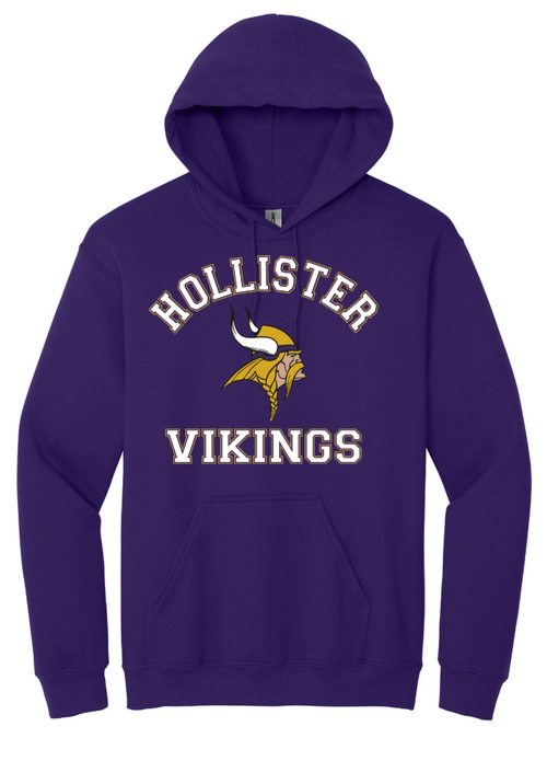ADULT- Hollister Vikings Heavy Blend Hooded Sweatshirt