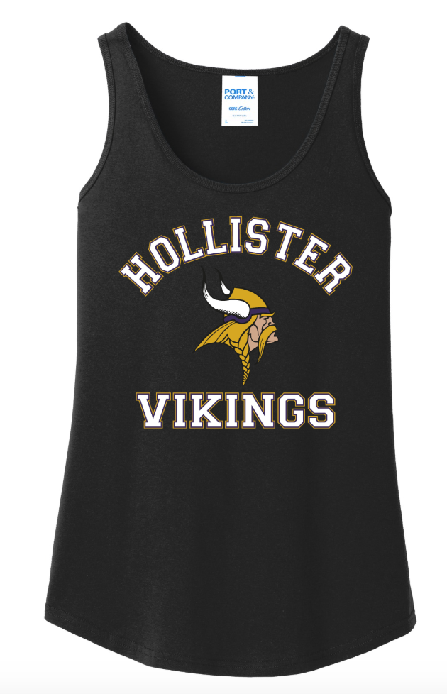 LADIES- Hollister Vikings Port Company 100 Cotton Tank Top