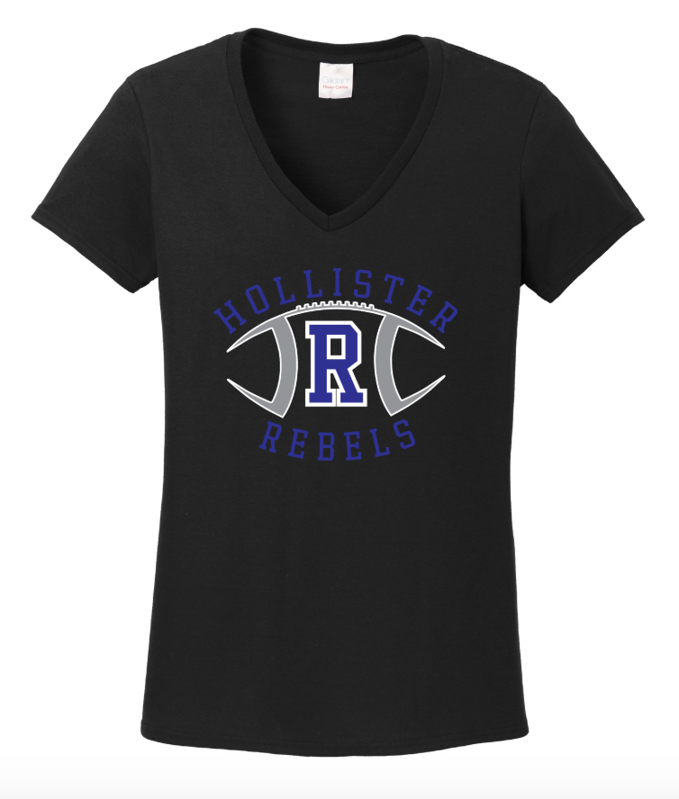 LADIES- Hollister Rebels 100% Cotton V-neck
