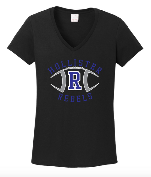 LADIES- Hollister Rebels 100% Cotton V-neck