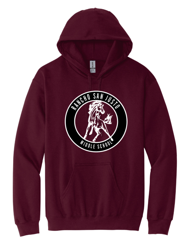 2 color Full- Rancho San Justo Pullover Hooded Sweatshirt