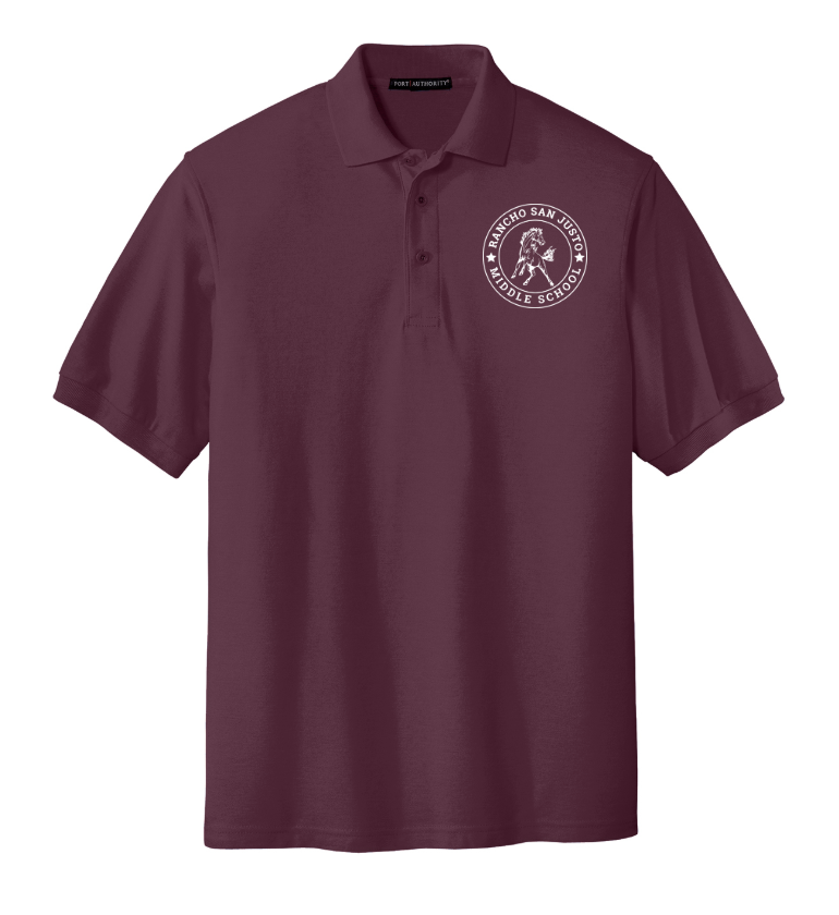 Horse LC- Rancho San Justo Staff Silk Touch Performance Polo