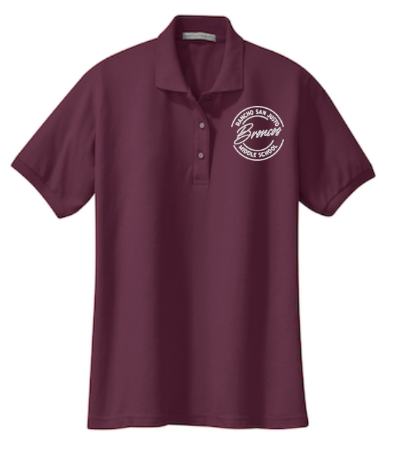 Broncos LC- Rancho San Justo Staff Ladies Silk Touch Polo