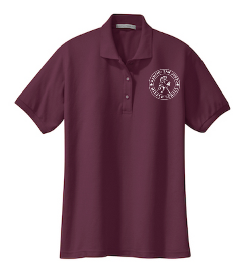 Horse LC- Rancho San Justo Staff Ladies Silk Touch Polo