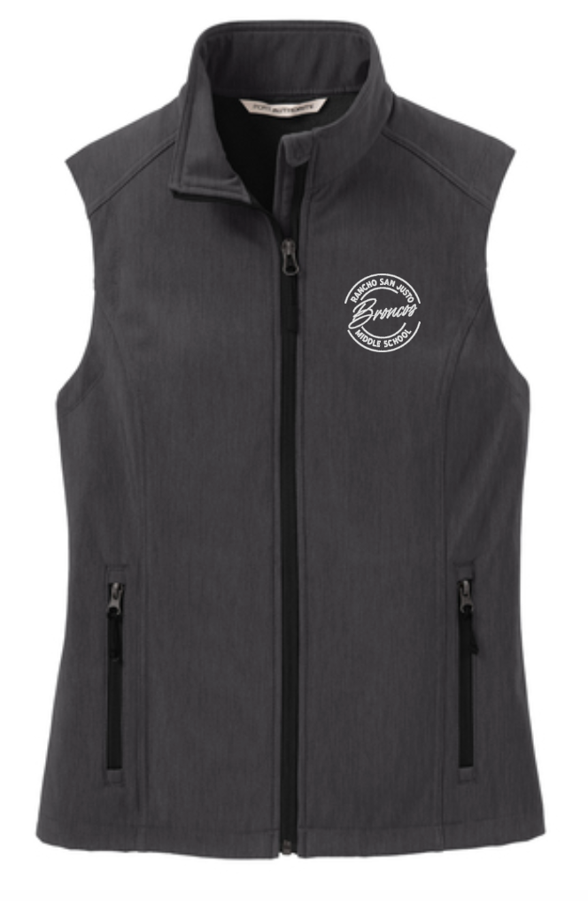 Broncos LC- Rancho San Justo Staff Ladies Core Soft Shell Vest