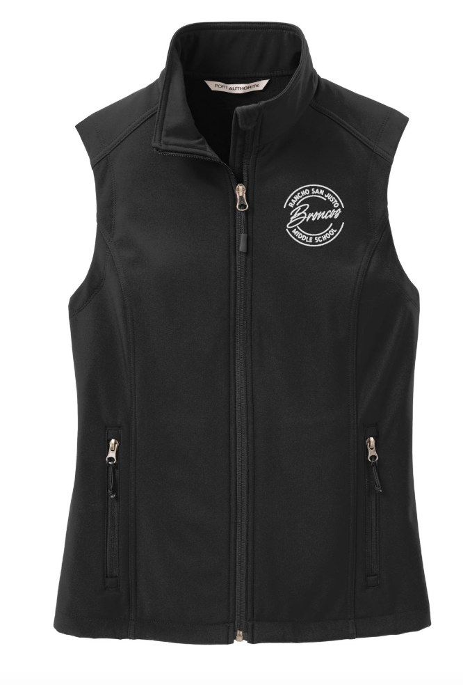 Broncos LC- Rancho San Justo Staff Ladies Core Soft Shell Vest
