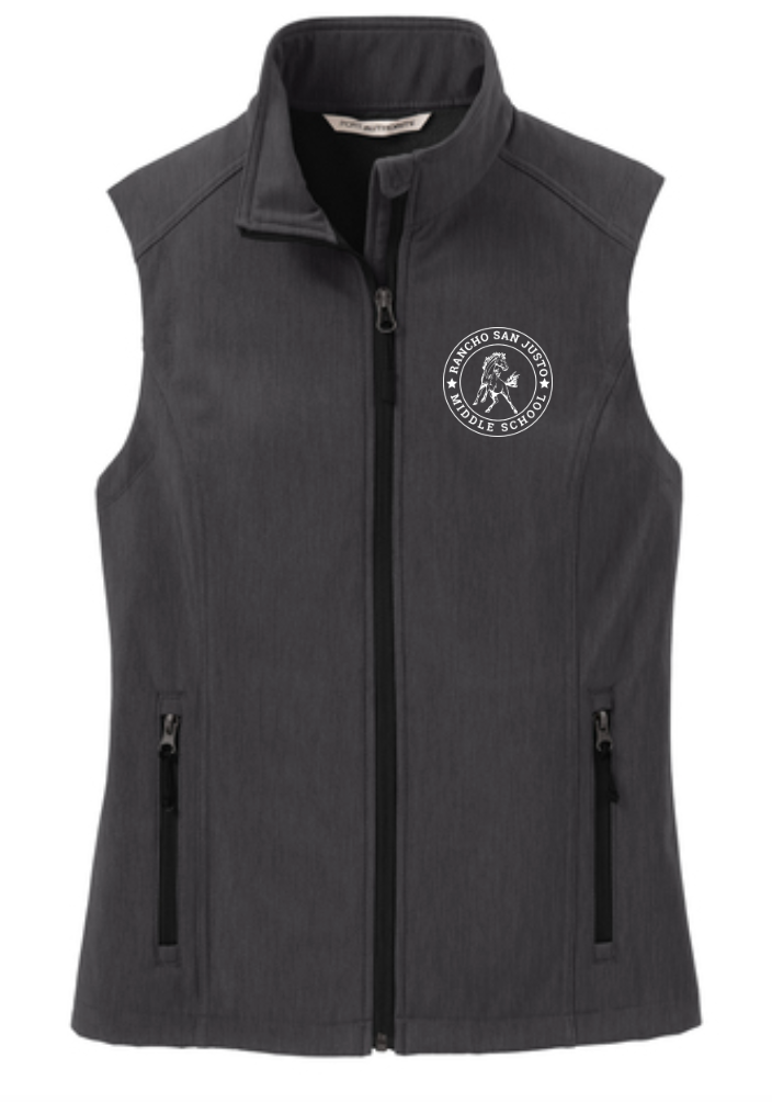 Horse LC- Rancho San Justo Staff Ladies Core Soft Shell Vest
