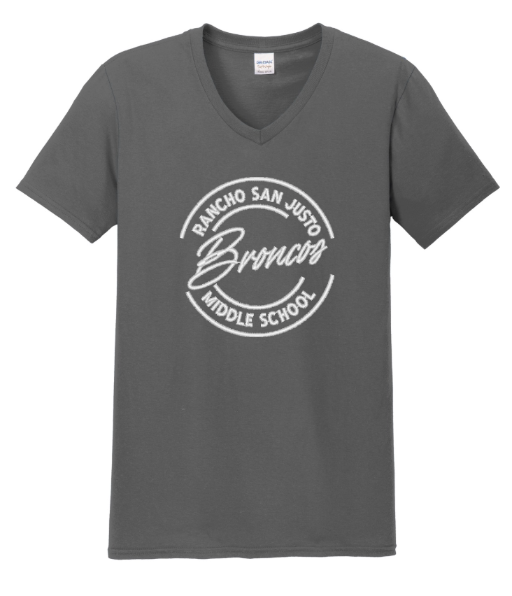 Broncos Full- UNISEX- Rancho San Justo Staff V-neck T-shirt