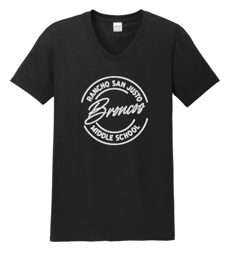 Broncos Full- UNISEX- Rancho San Justo Staff V-neck T-shirt