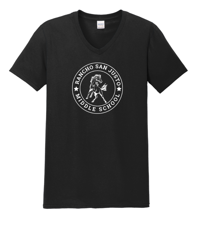 Horse Full- UNISEX- Rancho San Justo Staff V-neck T-shirt