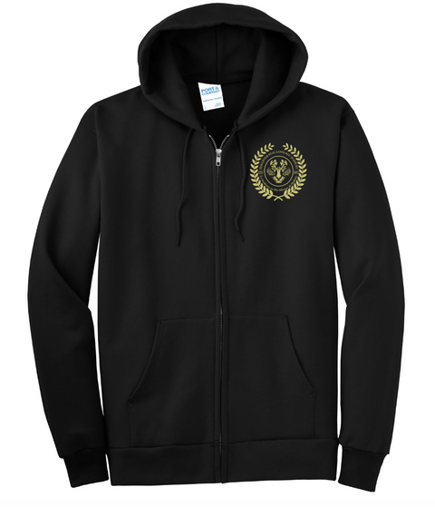 YOUTH- Full Zip Hooded Sweatshirt