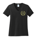 LADIES- Cotton V-neck Tee