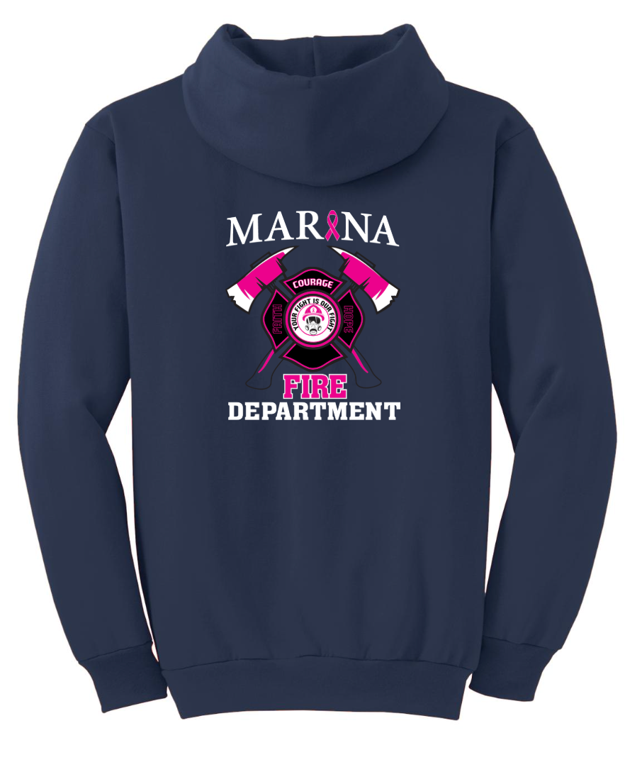 Breast Cancer Awareness Pullover Hooded Sweatshirt