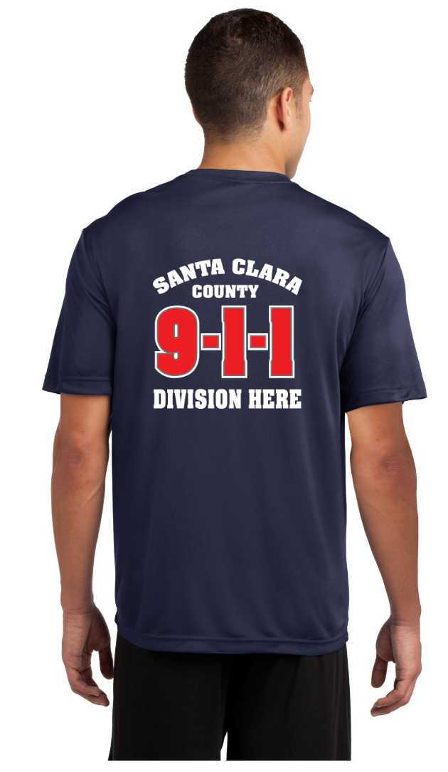 911 Screen Print Front & Back-Sport-Tek PosiCharge Competitor Tee