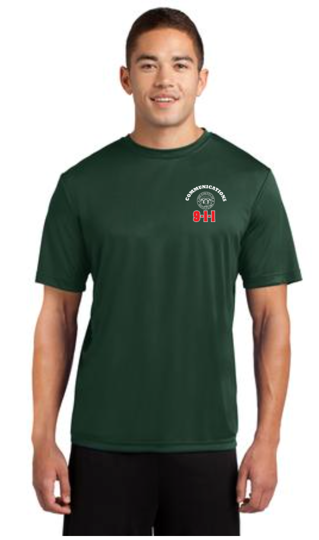911 Screen Print Front & Back-Sport-Tek PosiCharge Competitor Tee