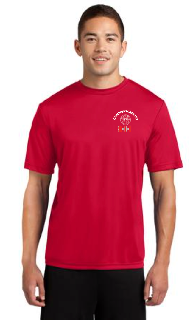 911 Screen Print Front & Back-Sport-Tek PosiCharge Competitor Tee