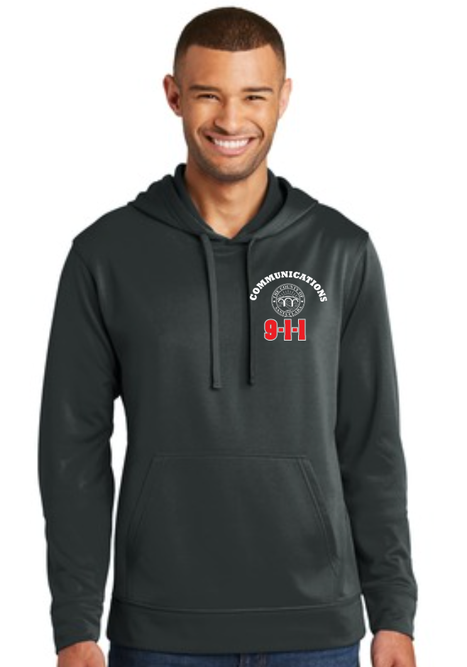 911 Screen Print Front & Back- Performance Fleece Pullover Hoodie
