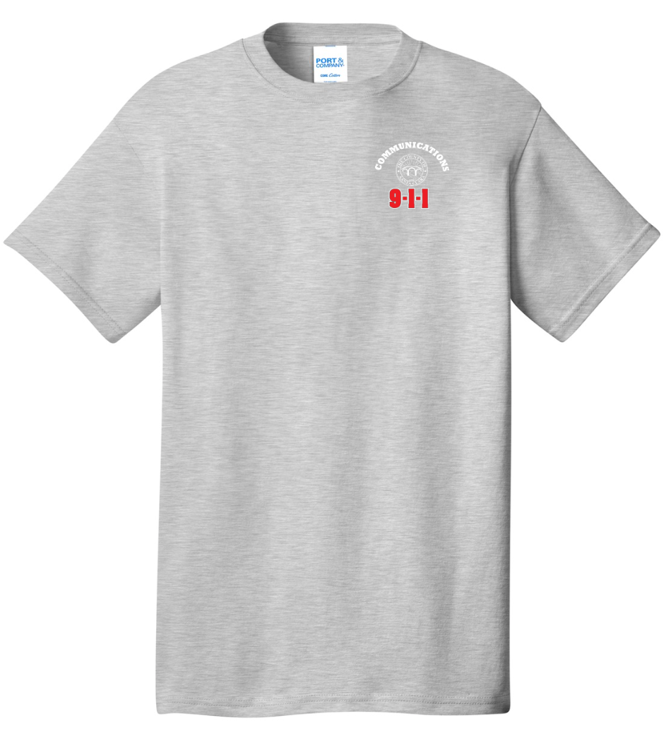 911 Screen Print Front & Back- Short Sleeve Tshirt