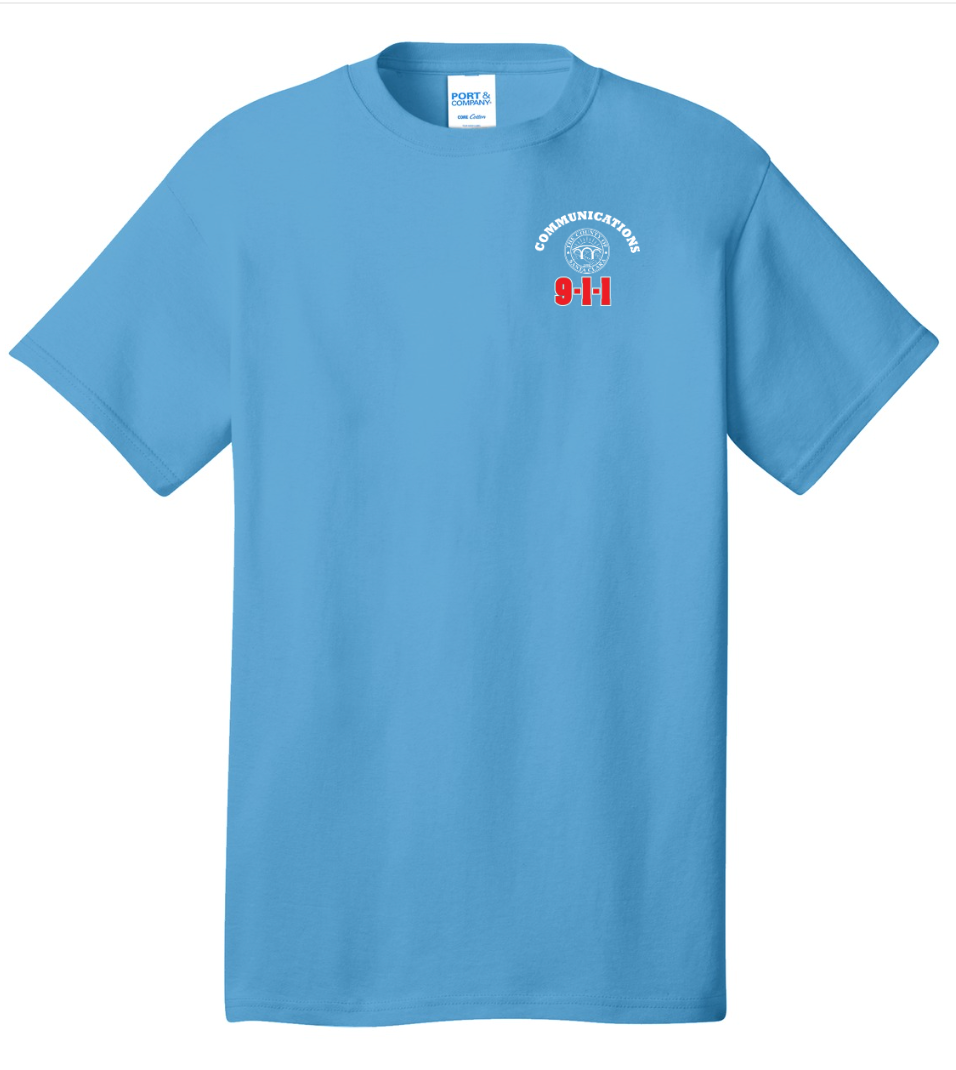 911 Screen Print Front & Back- Short Sleeve Tshirt