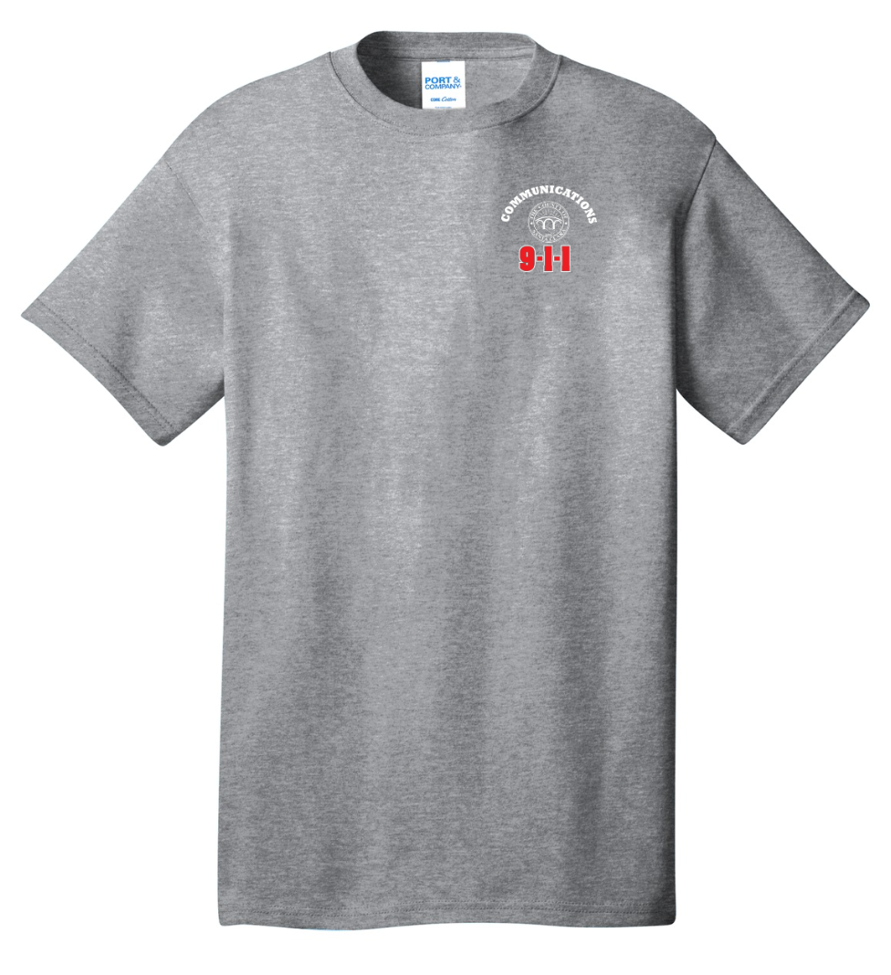 911 Screen Print Front & Back- Short Sleeve Tshirt