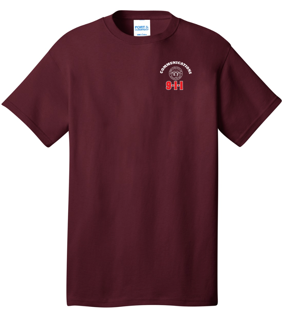 911 Screen Print Front & Back- Short Sleeve Tshirt