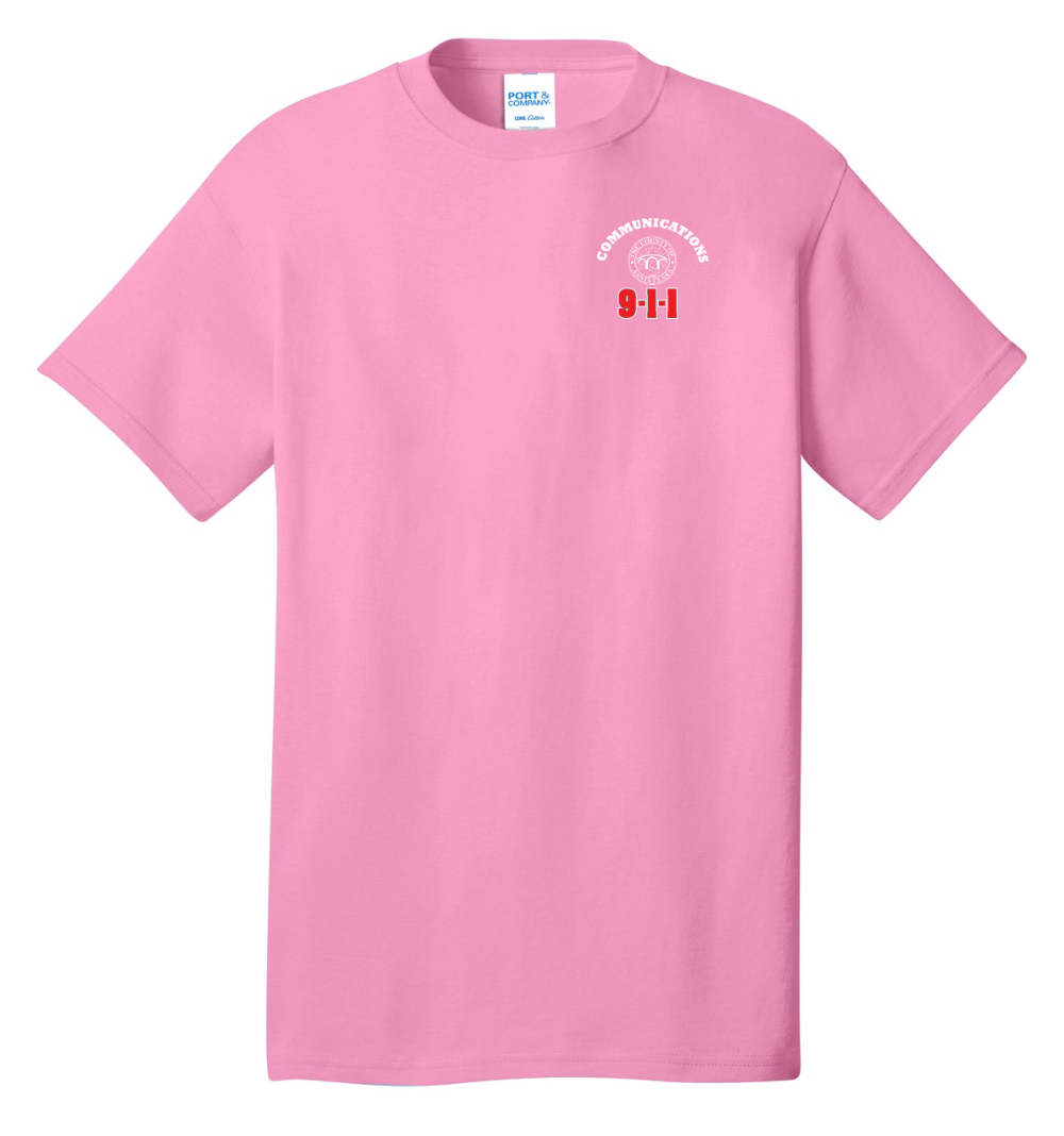 911 Screen Print Front & Back- Short Sleeve Tshirt