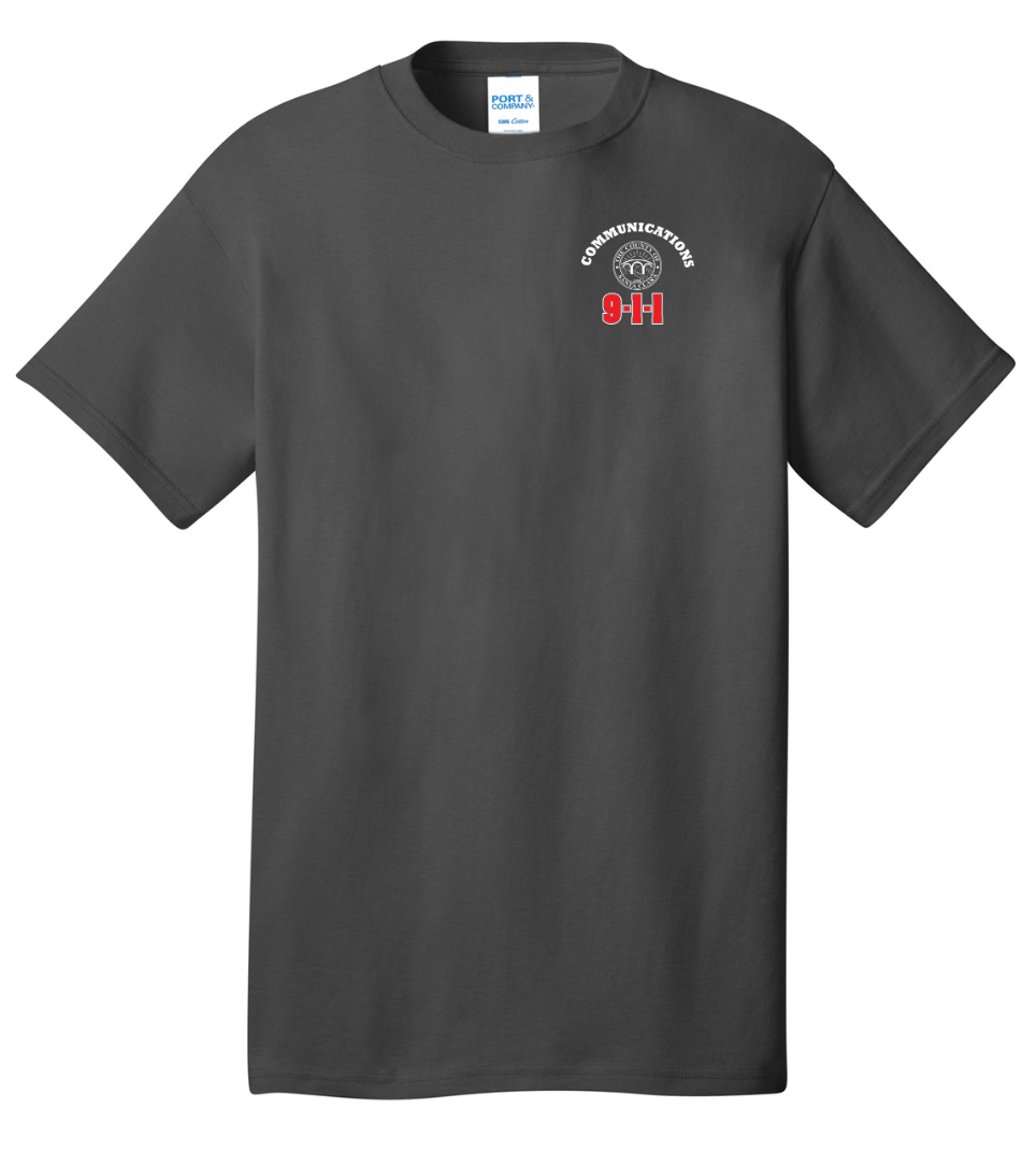 911 Screen Print Front & Back- Short Sleeve Tshirt