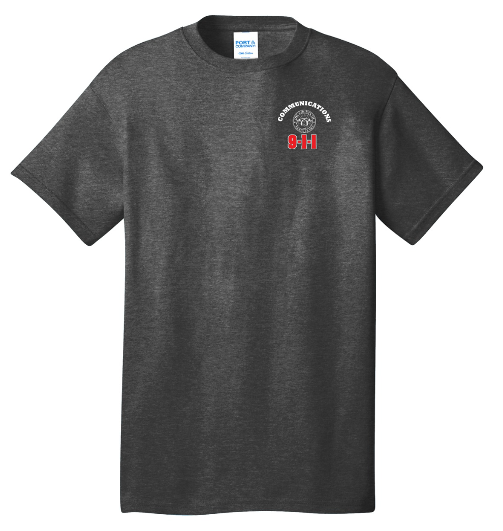 911 Screen Print Front & Back- Short Sleeve Tshirt
