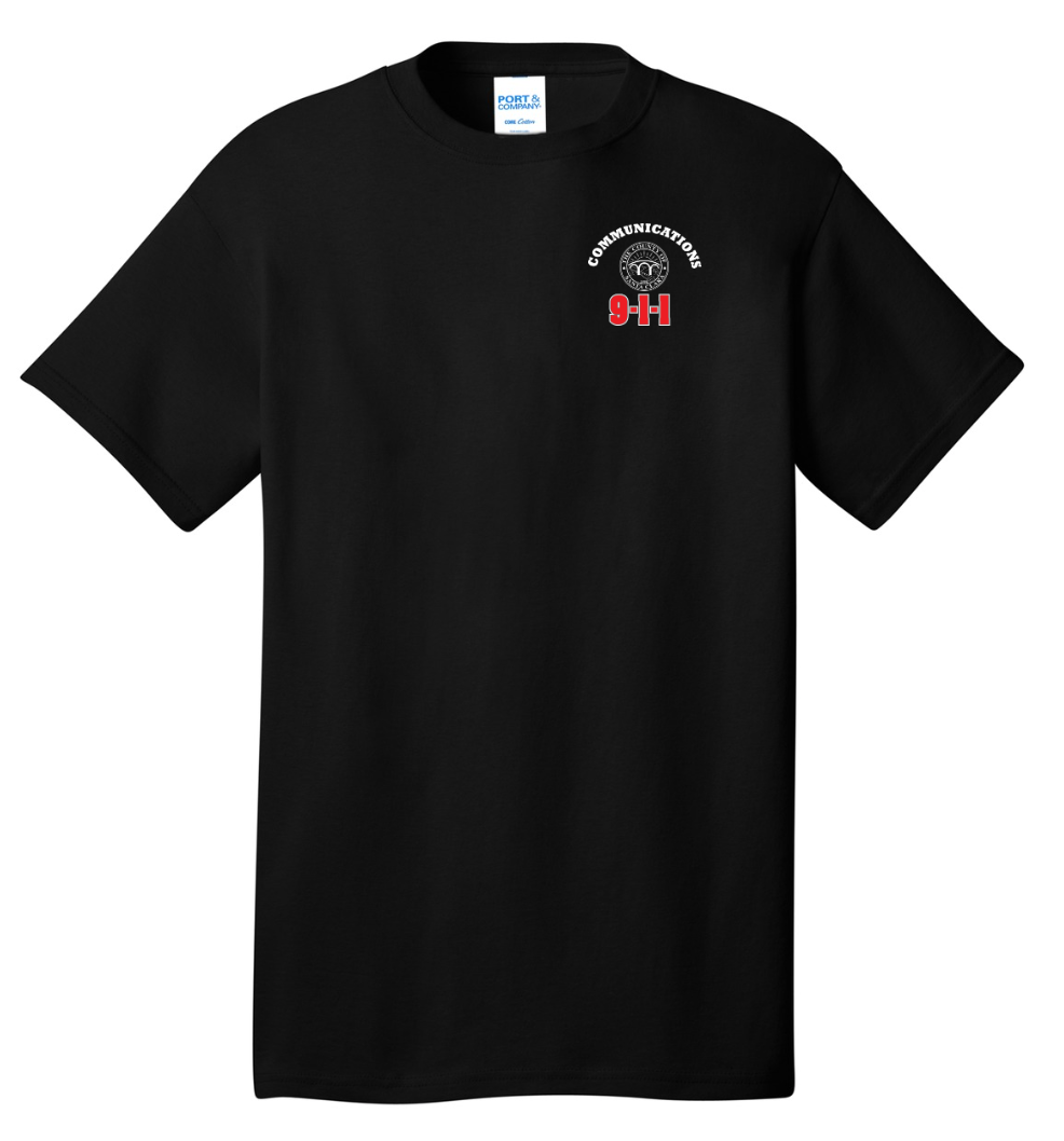 911 Screen Print Front & Back- Short Sleeve Tshirt