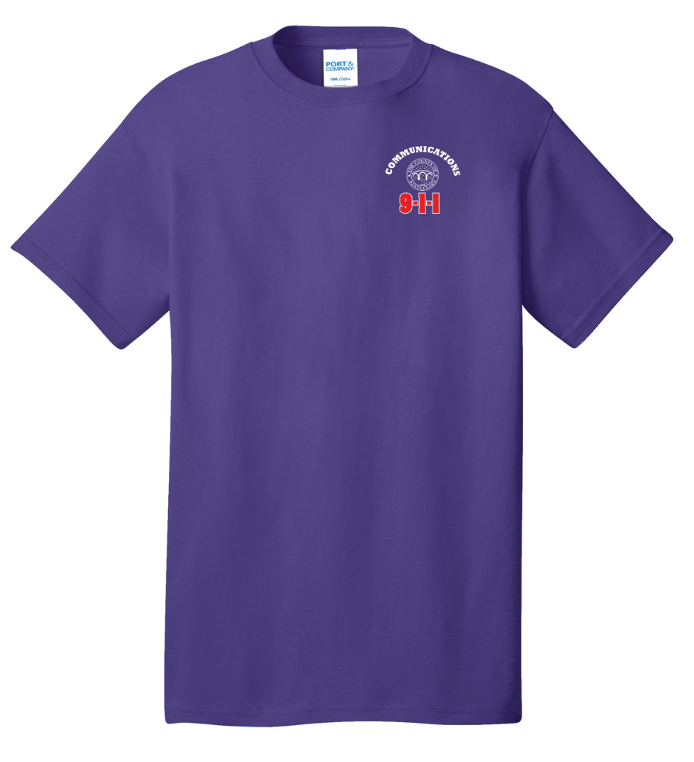 911 Screen Print Front & Back- Short Sleeve Tshirt
