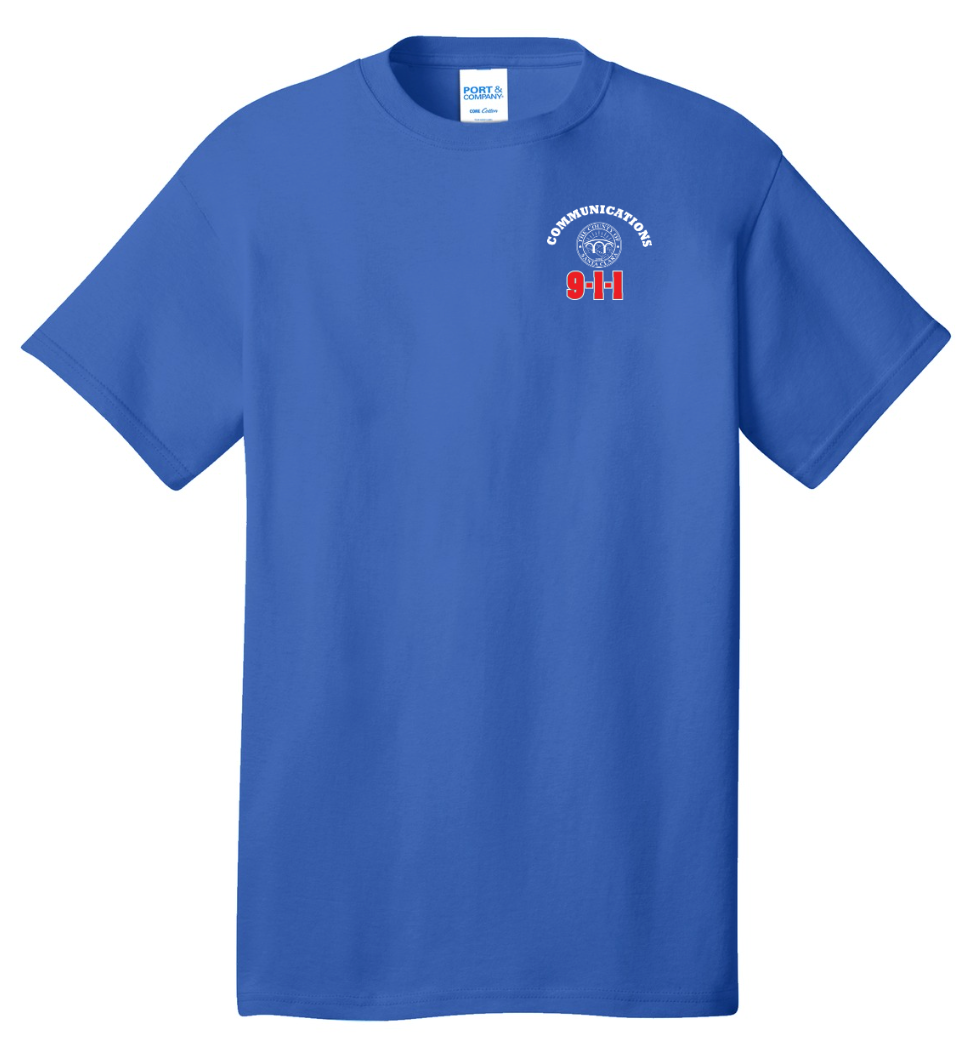 911 Screen Print Front & Back- Short Sleeve Tshirt