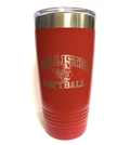 Hollister High School Softball 20oz Hollister Softball Tumbler