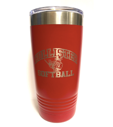 Hollister High School Softball 20oz Hollister Softball Tumbler