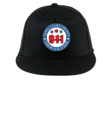 911 Embroidered Flat Bill Cap