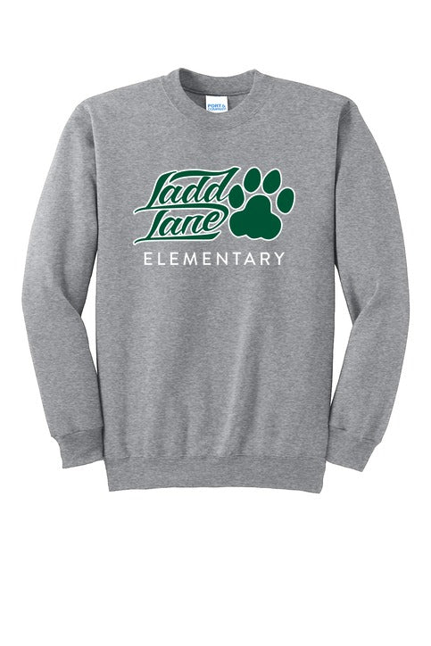 Ladd Lane Elementary School Adult Crewneck Sweatshirt front