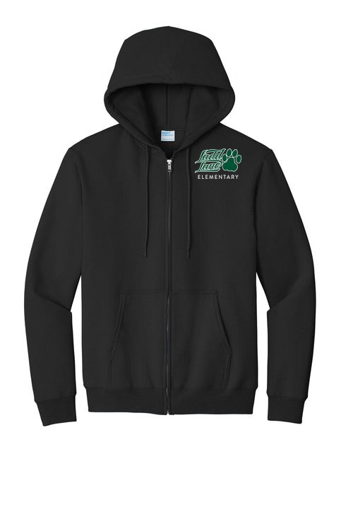 Ladd Lane Elementary School Adult Full-zip Hooded Sweatshirt front