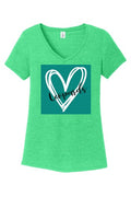 Ladd Lane Elementary School Ladies Perfect Tri V-neck Tee front