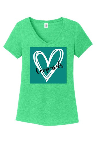 Ladd Lane Elementary School Ladies Perfect Tri V-neck Tee front