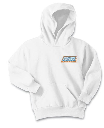 University Preparatory Academy Youth Pullover Hooded Sweatshirt front