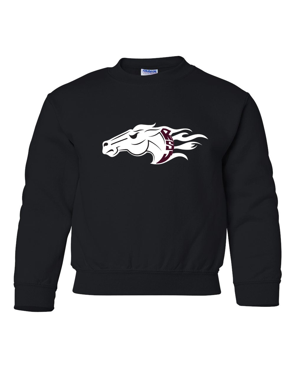 Youth Heavy Blend Crewneck Sweatshirt front