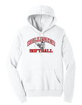 Hollister High School Softball Unisex Sponge Fleece Pullover Hoodie front