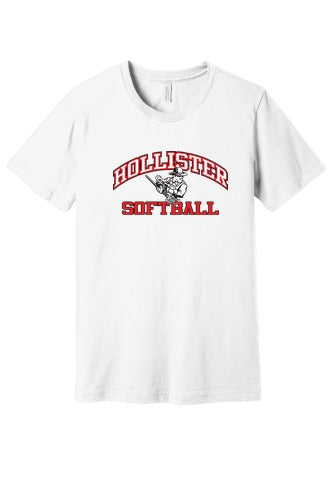 Hollister High School Softball Unisex Jersey Short Sleeve Tee front