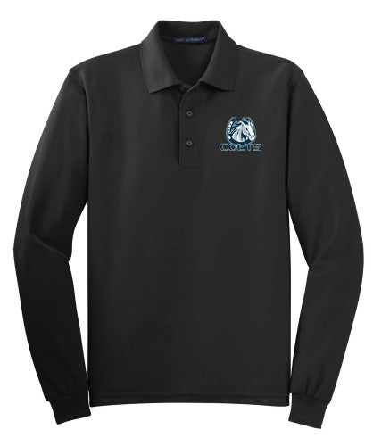 CPMS Faculty Long Sleeve Silk Touch Polo front